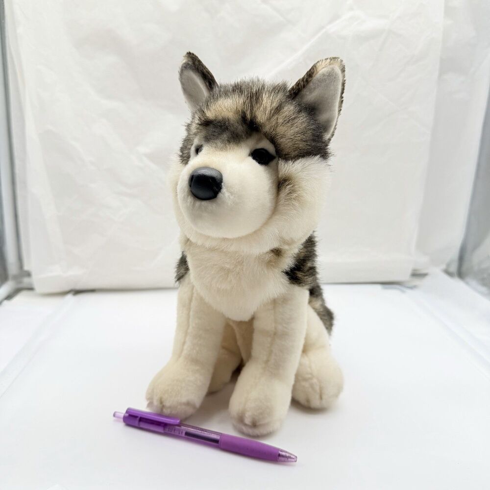 Douglas Cuddle Toys Atka The Wolf Dog 11" Stuffed Plush Animal #1833 Realistic - Picture 5 of 13